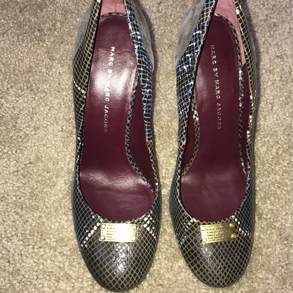 Marc By Marc Jacobs Logo Platform Python Pump,9/39 - image 4